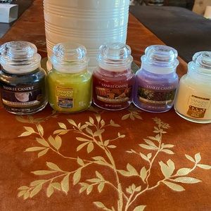 (5) NEW Yankee Candle Small Jar Candle Set Bundle